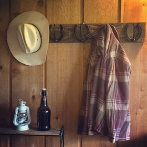 Rustic Horseshoe Coat And Hat Rack | Hand Crafted | Hand Painted